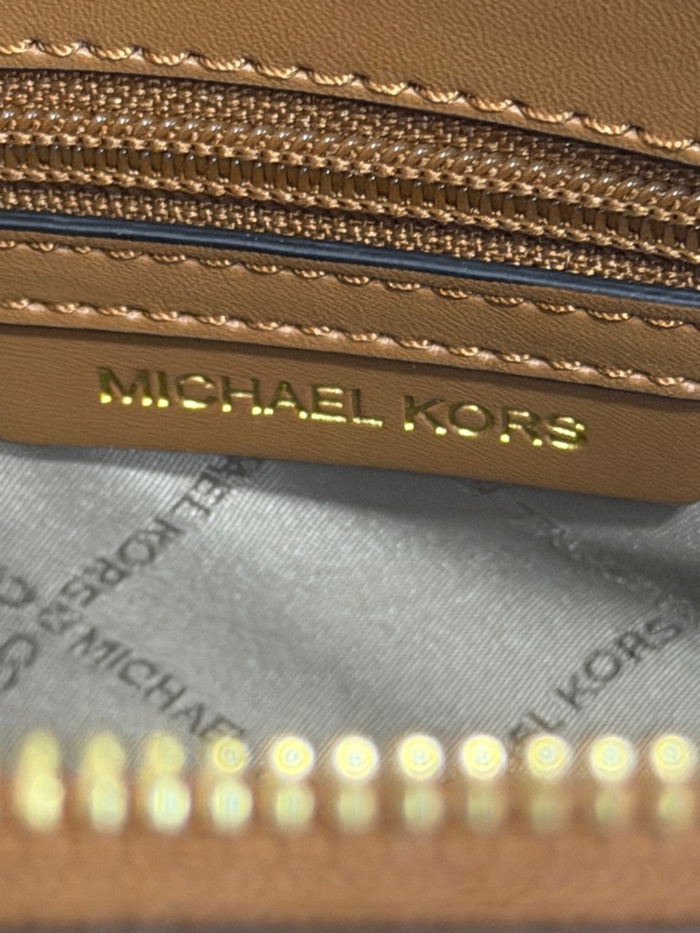 Michael Kors Marilyn Med Brown and Tan Satchel - Picture 15 of 16